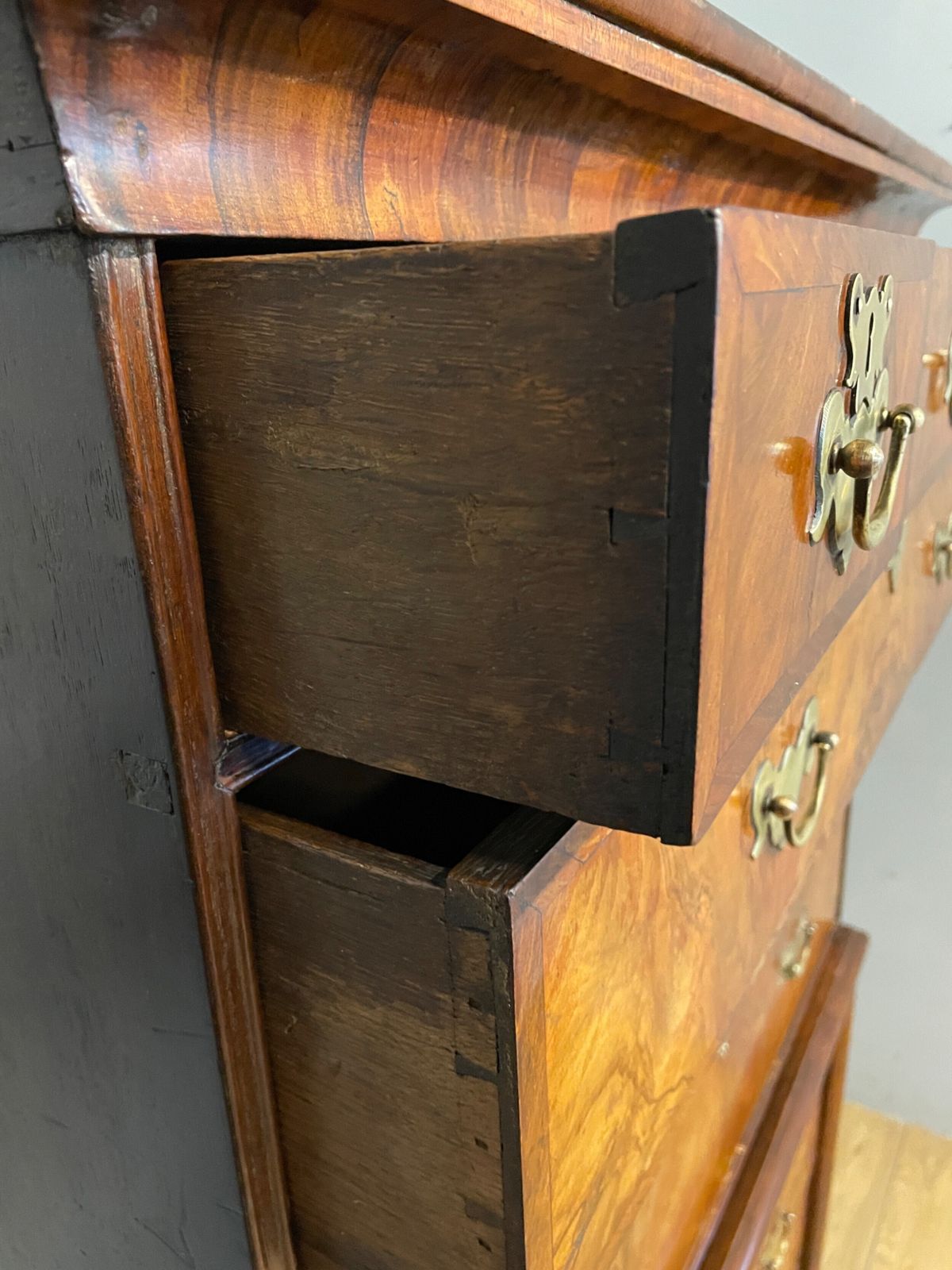 C19th Burr Walnut Chest On Chest photo vinterior