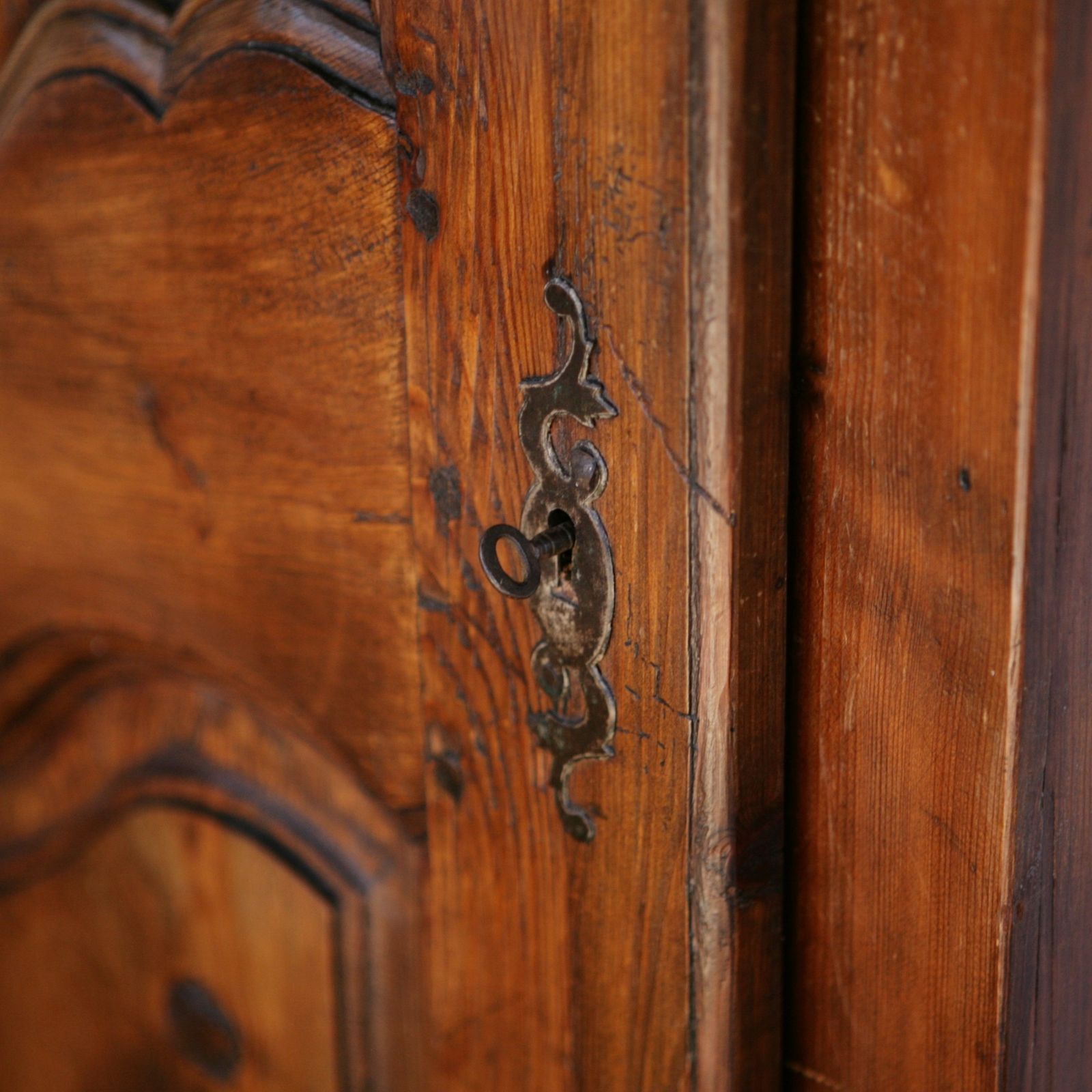 C19th French Fruitwood Bonnetiere Or Armoire photo Furniture