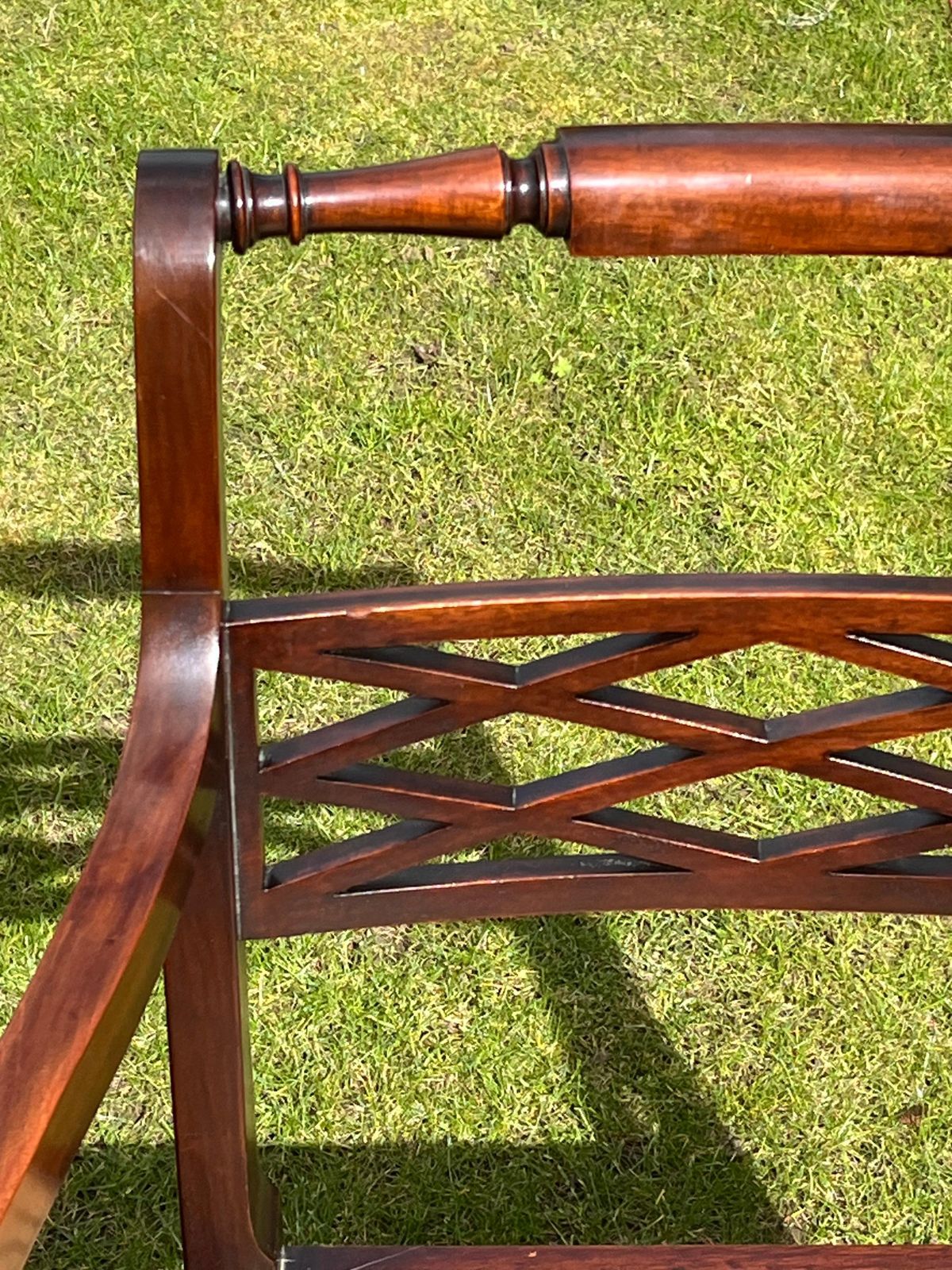 photo furniture Regency Armchair By English Workshop, Hardwood & Rattan, Circa 1810