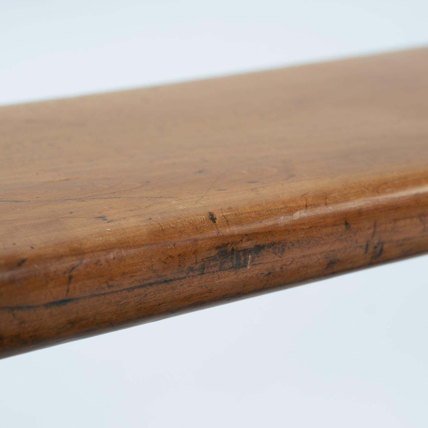 photo vinterior Lomg French Art Deco Style Bench In Oak, 1930s