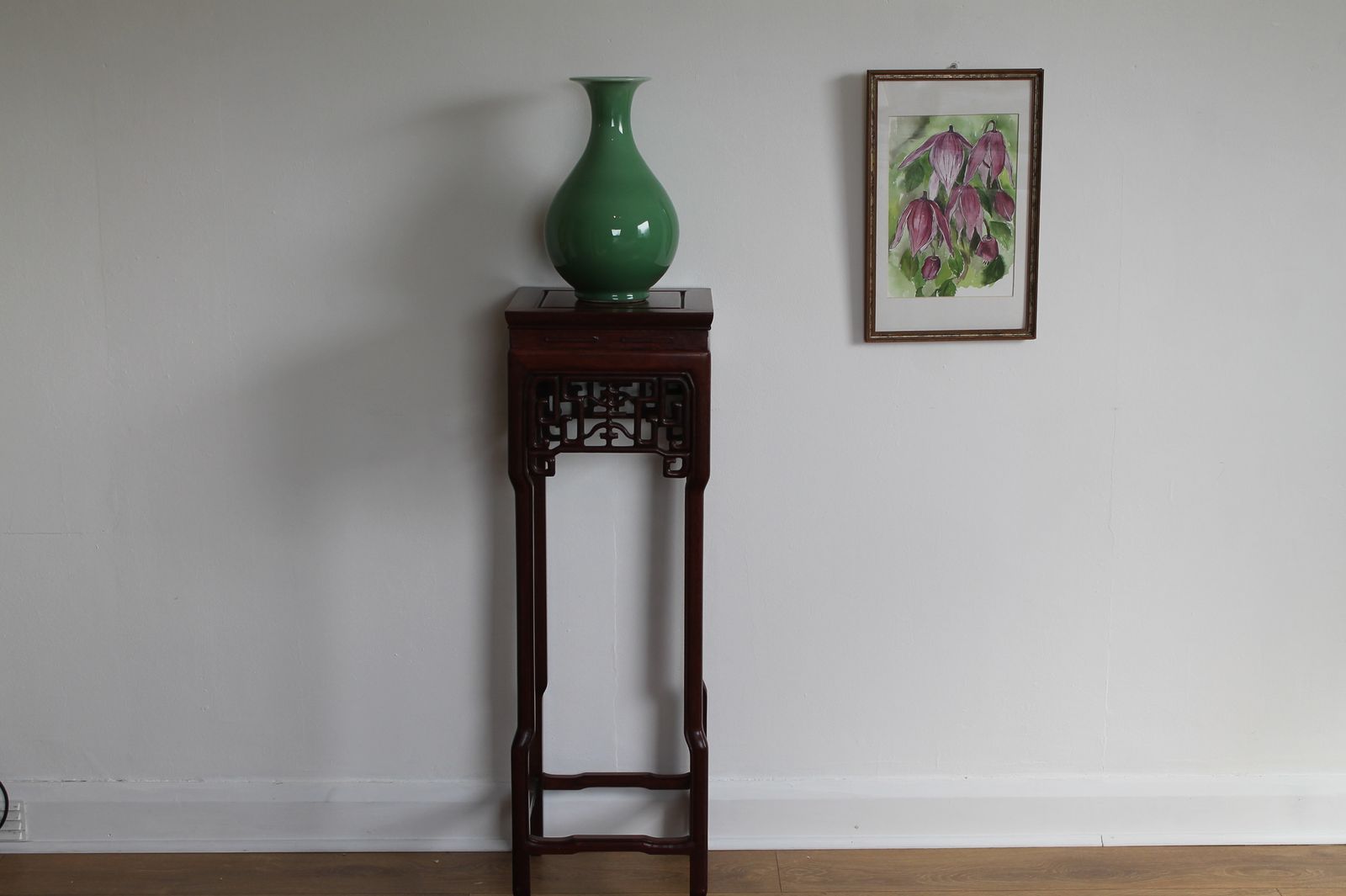 Chinese Hardwood Jardiniere Or Vase Stands photo vinterior