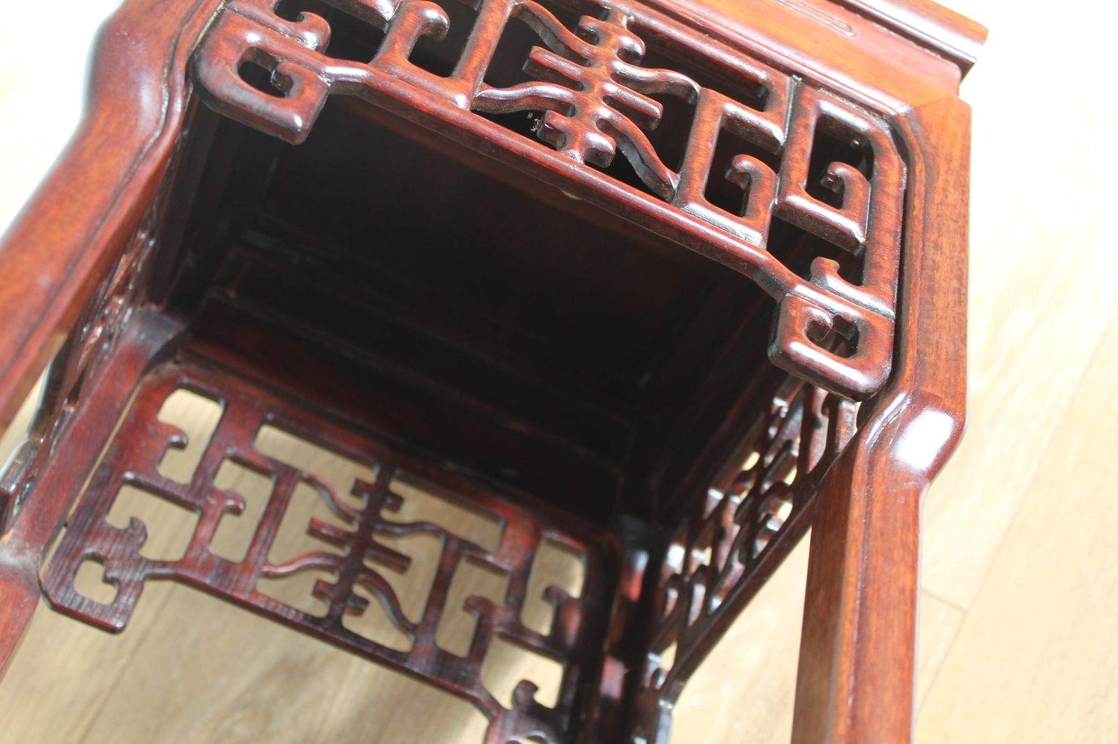 Furniture Chinese Hardwood Jardiniere Or Vase Stands photo