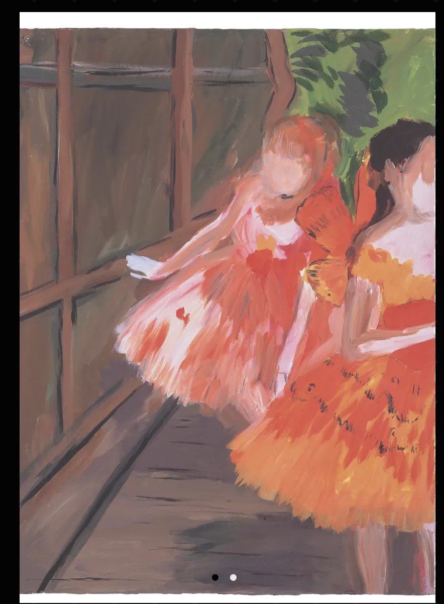 Karen Kilimnik Dancers In The Wings, Moths, Paris Opera, Degas 2007