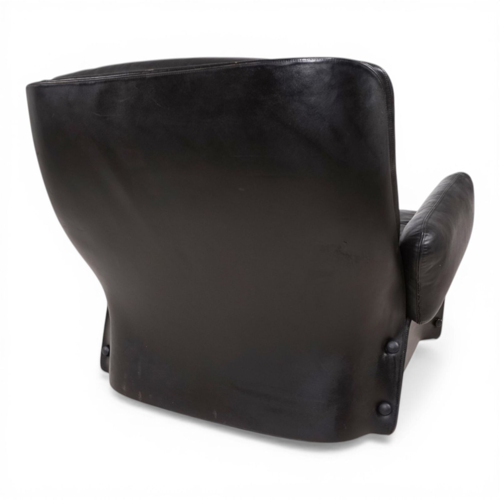 Carl Straub Leather Lounge Chair, 1970 photo vintage