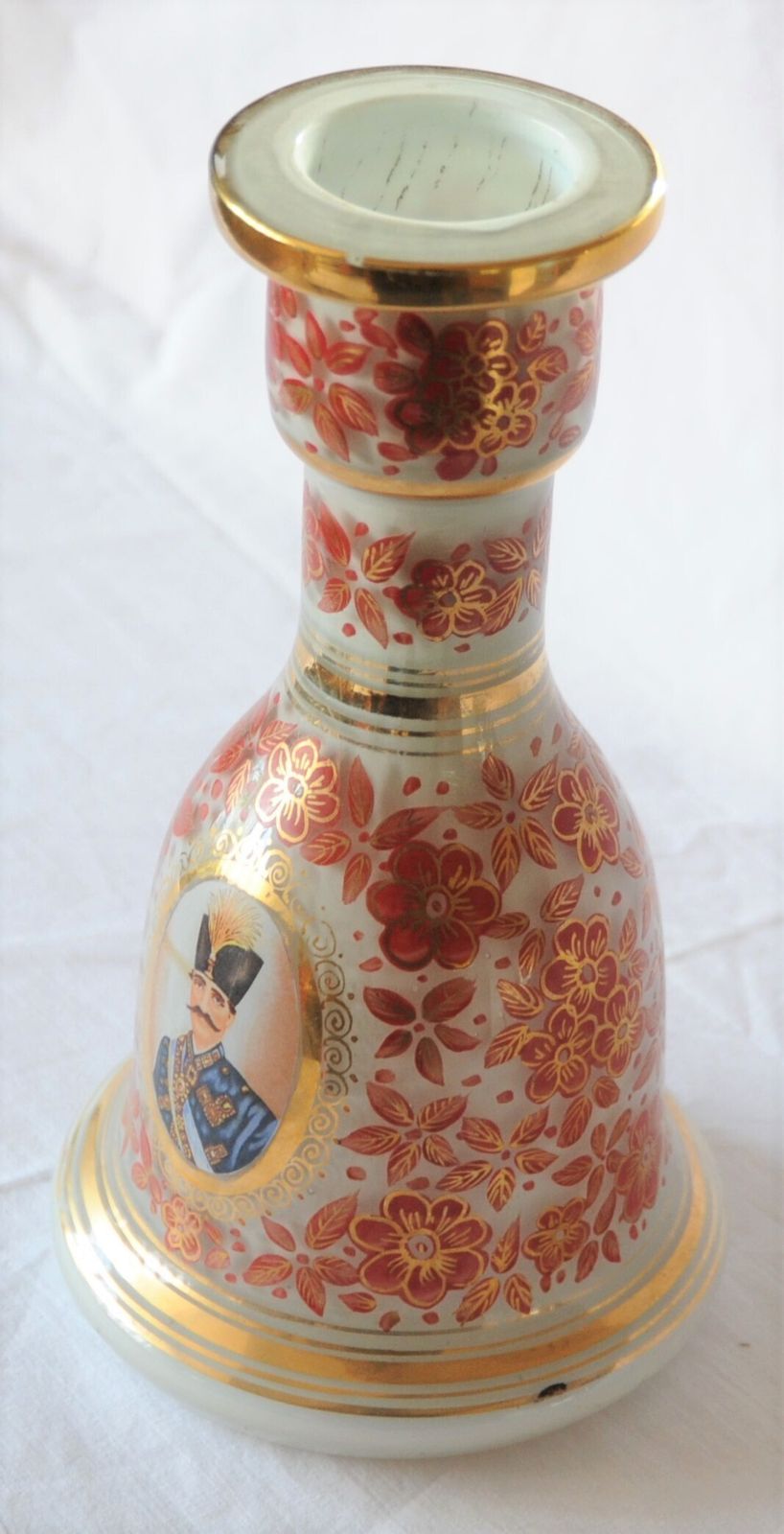 Antique Islamic Hookah With Portrait Of Qajar Shah photo buy