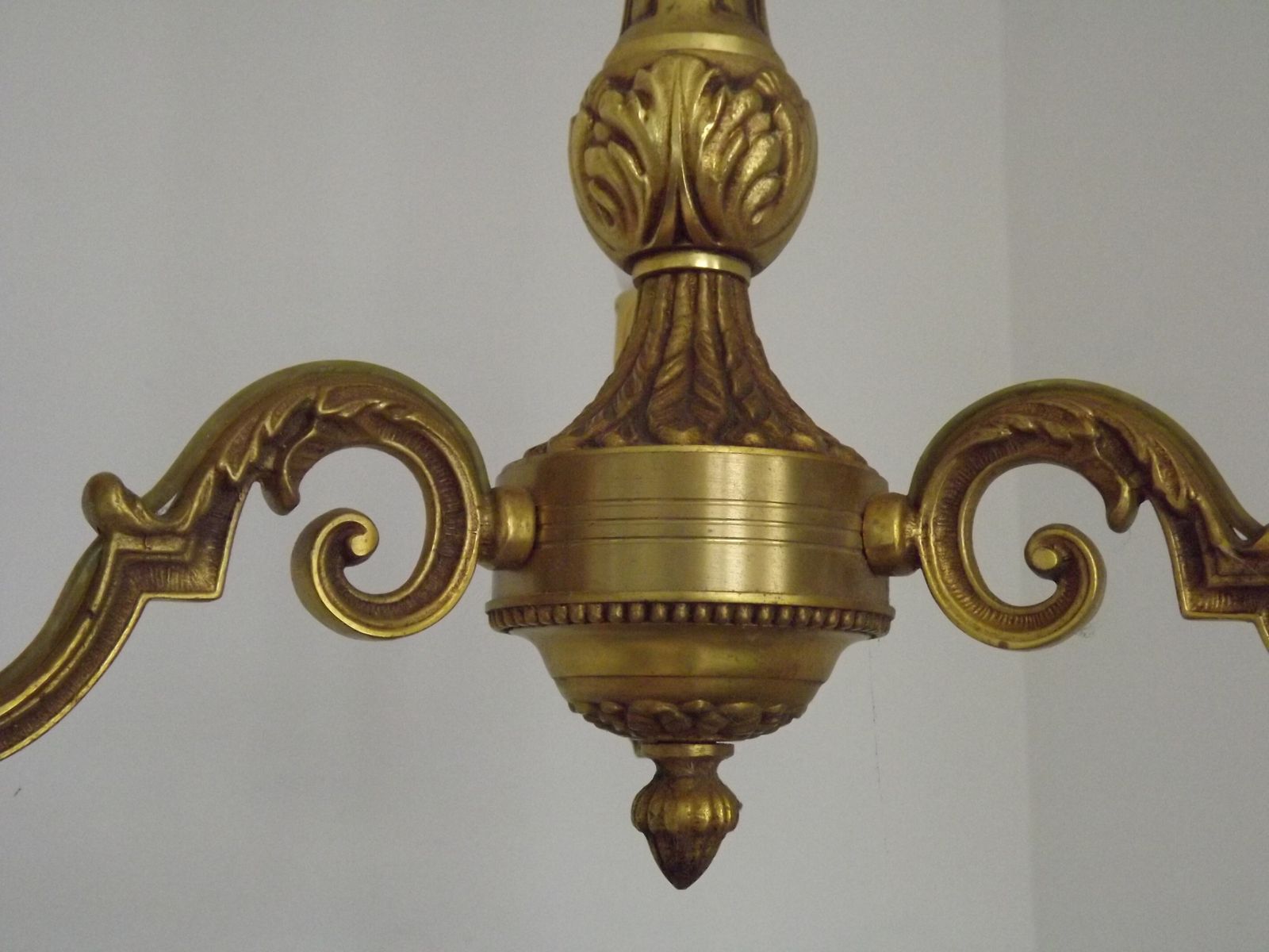 Lustre à 3 lumières de style traditionnel mid-century en bronze, France photo buy