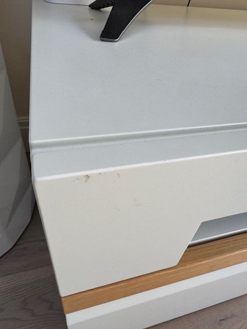 Hulsta White Gloss And Oak Tv Media Unit / Purchased In Harrods photo for sale