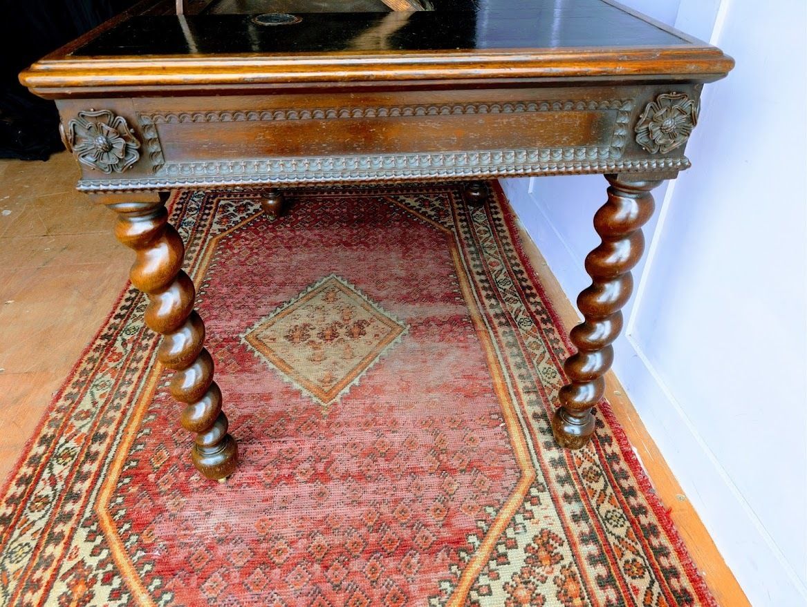 3450.0 A Unique And Bespoke English 19th Century Neo Jacobean Oak Architects’ Desk photo
