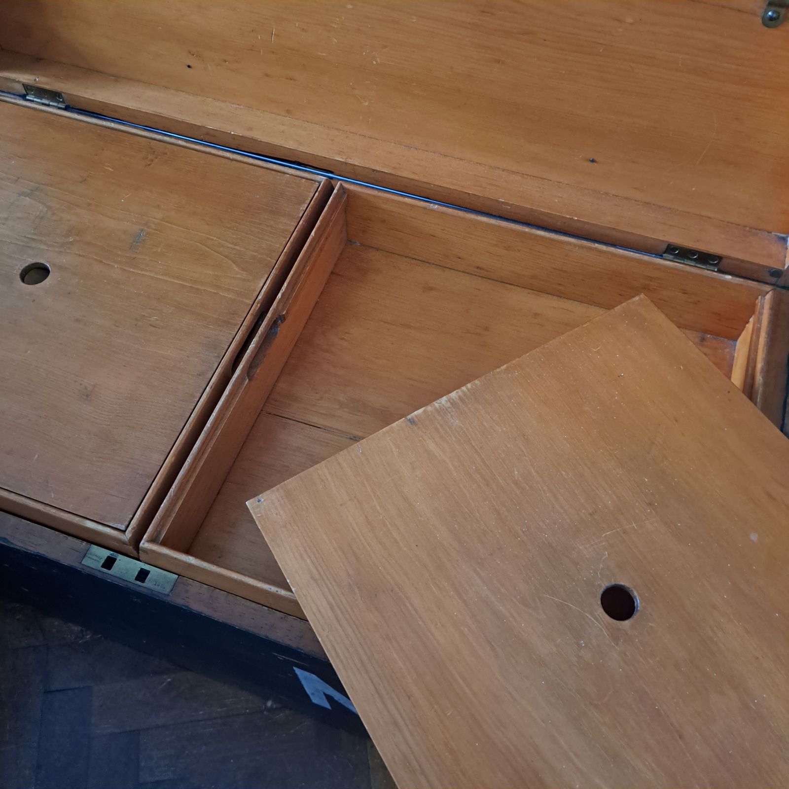 A Unique Original Vintage Steamer Trunk photo for sale
