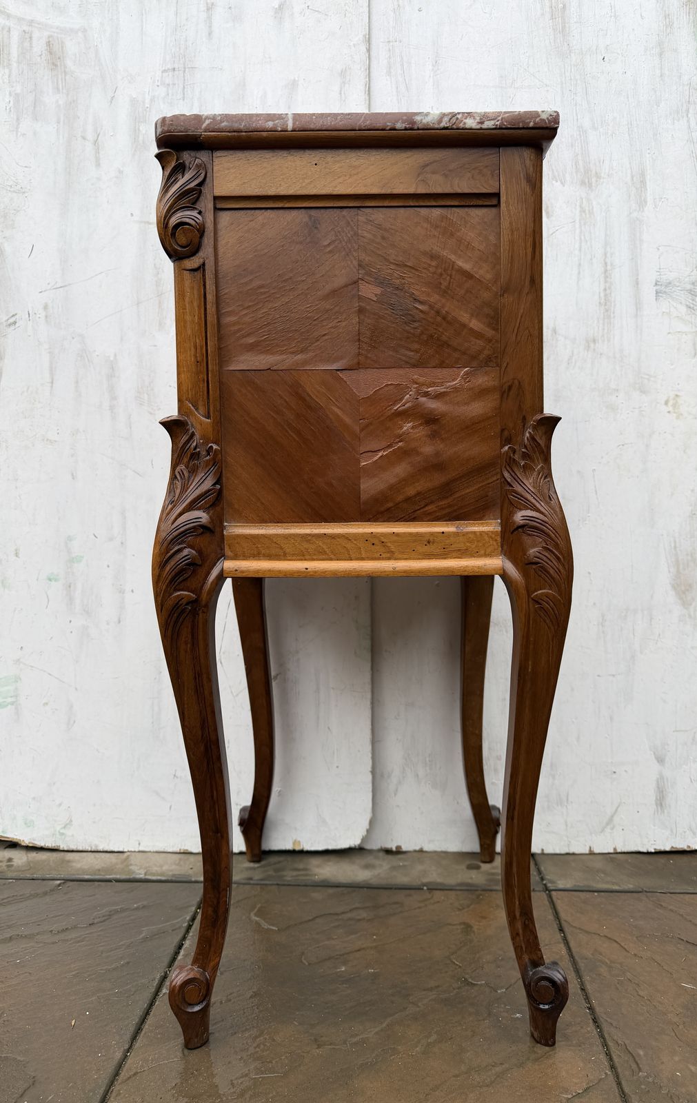 Gorgeous French Louis Style Marble Top Bedside / Side Table – Great Condition photo vintage