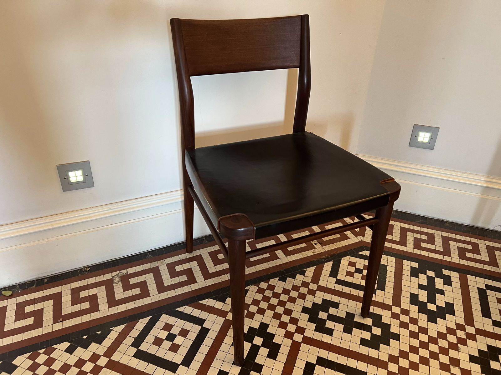 Set Of 6 Vintage Teak Chairs By Georg Leowold For Wilkhahn photo for sale