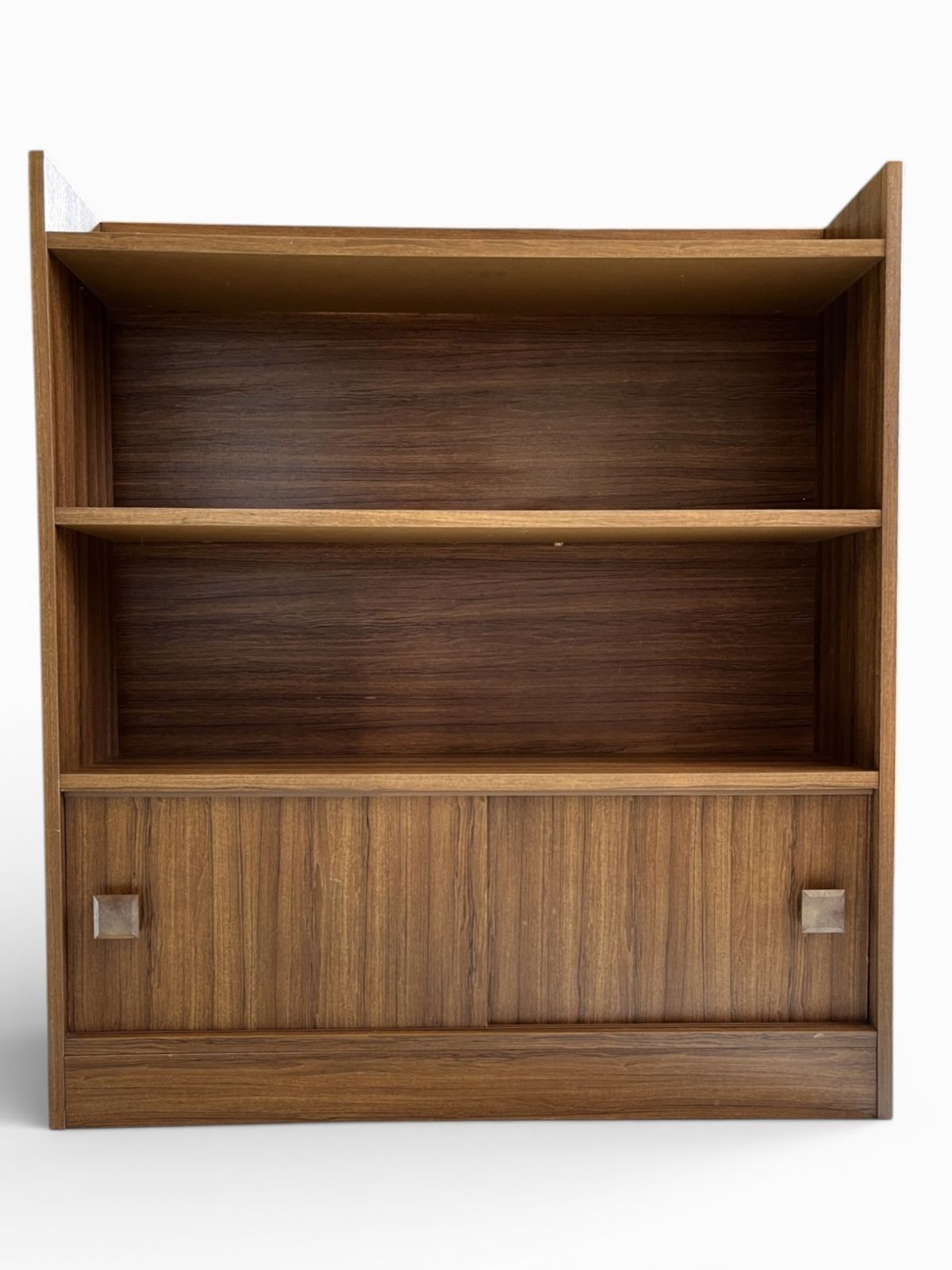photo buy Mid Century Wall Shelf Unit H90cm L79cm W18cm Deep Shelving Retro Style