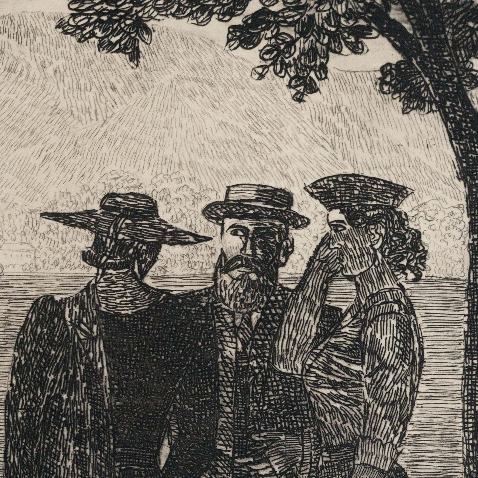 Promenadescène Aan Het Meer Van Karl Otto Hügin photo Kunst