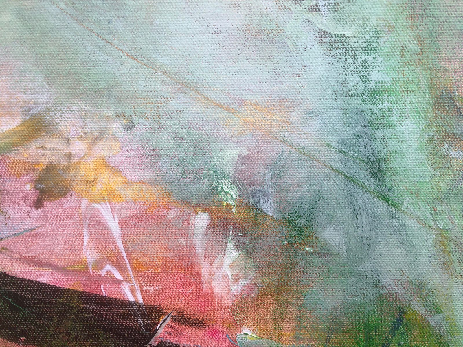 Nerea Caos Abstract Expressionist Oil Painting Emotional Contemporary Spanish Canvas 2022 photo Art