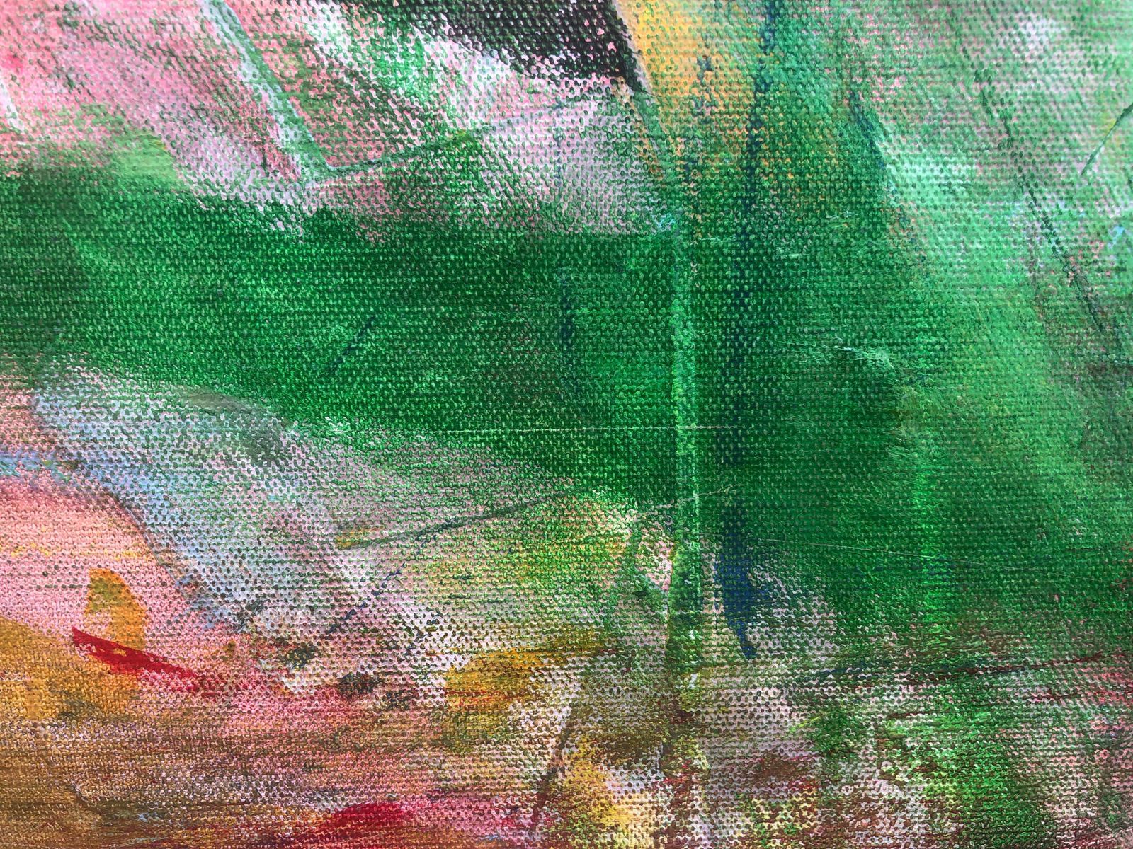 Nerea Caos Abstract Expressionist Oil Painting Emotional Contemporary Spanish Canvas 2022 photo 1050.0