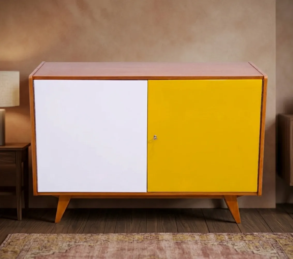 Volledig Gerestaureerd Mid Century Dressoir U 450 Van Jiri Jiroutek, Jaren 1960, Tsjecho Slowakije photo for sale