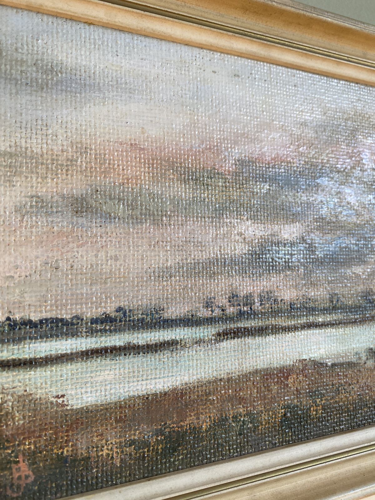 Forest Edge Small Original Oil Painting. Suffolk Artist photo for sale
