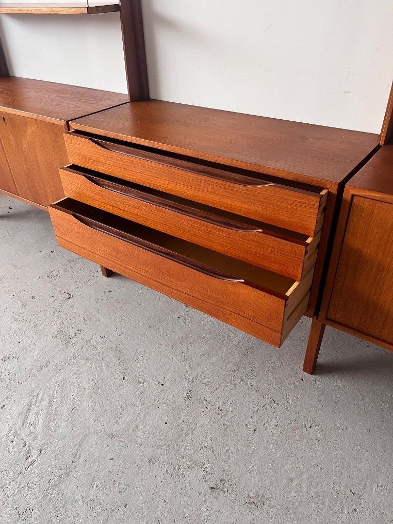 Modular Bookcase By Torbjorn Afdal, 1960’s Norway photo vintage