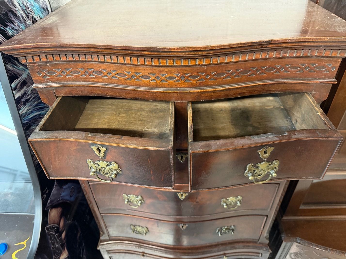 photo for sale Vintage Mahogany Chest On Chest