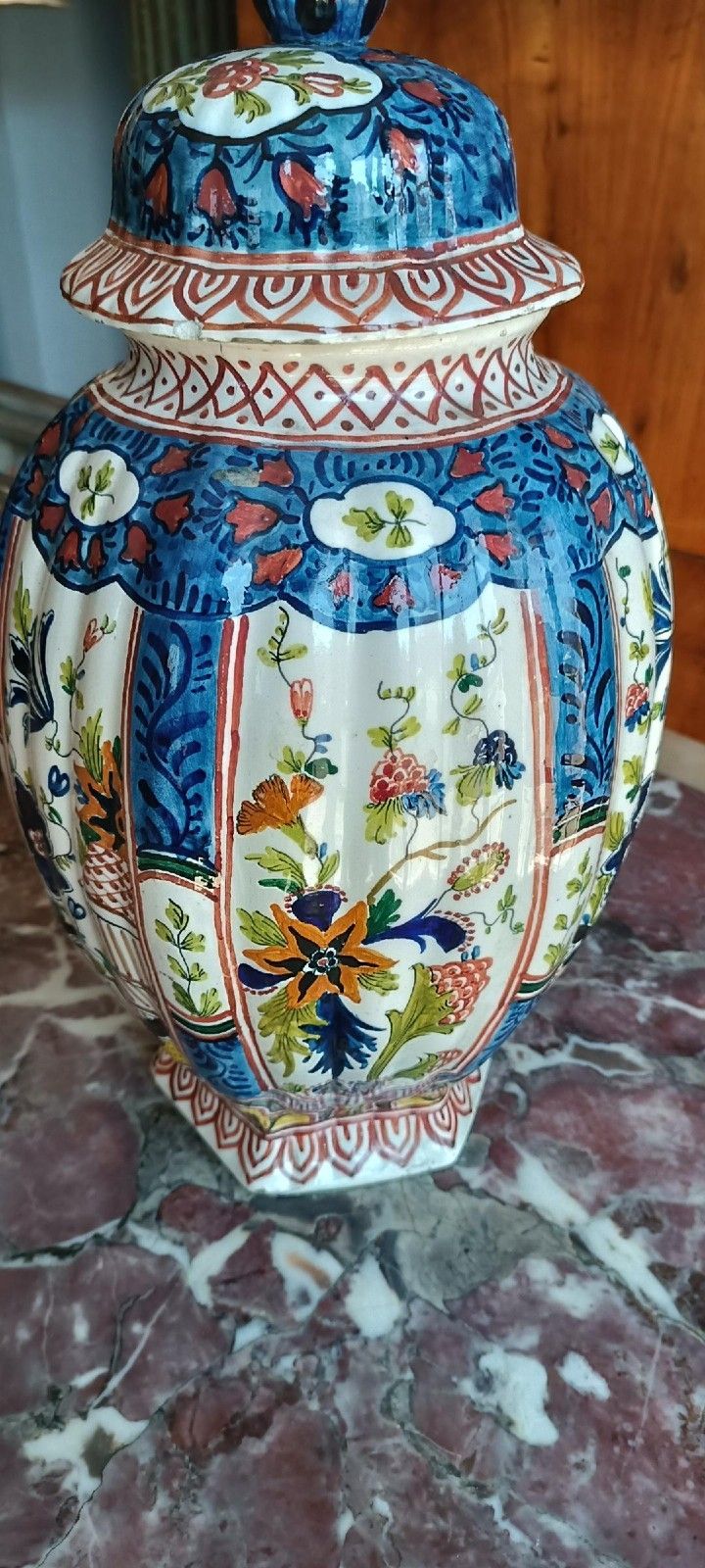 Antique Ceramic Pottery Vase Europe 19th Century photo Home Decor