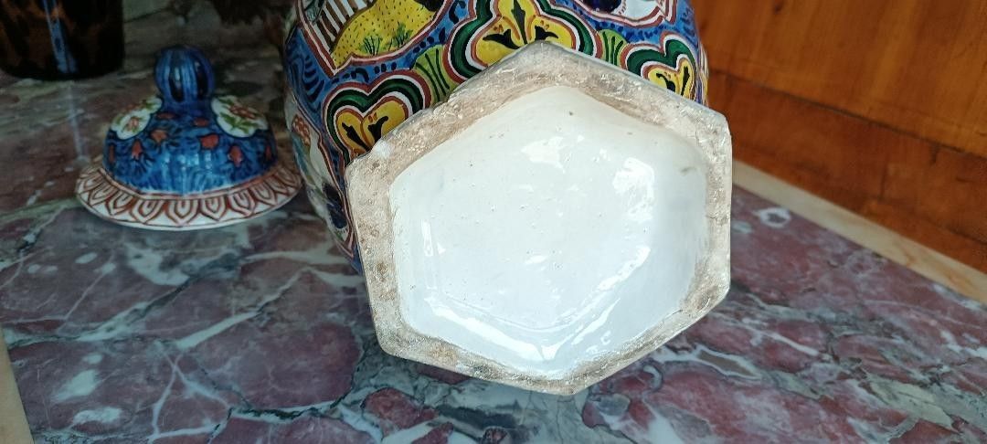 Antique Ceramic Pottery Vase Europe 19th Century photo buy