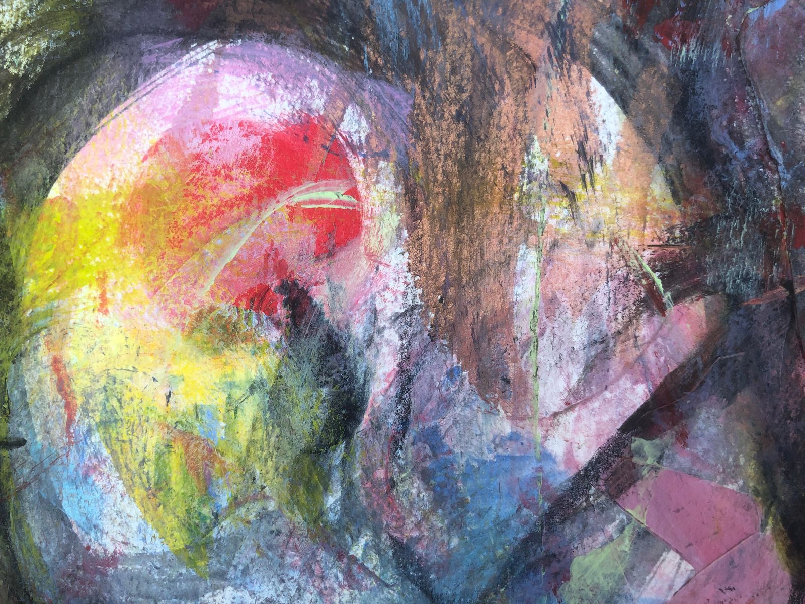 Nerea Caos Contemporary Abstract Expressionist Figurative Oil Painting Psychological Symbol 2022 photo 850.0
