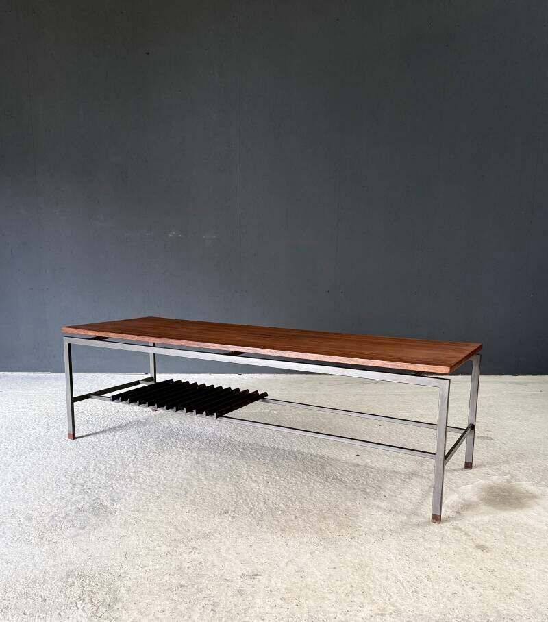Mid Century Modern Slanke Salontafel Van Topform, Nederland, Ca. Jaren 1960 photo Meubels