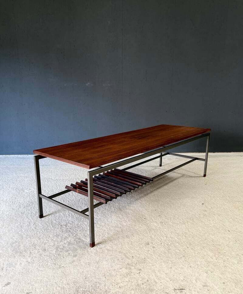 Mid Century Modern Slanke Salontafel Van Topform, Nederland, Ca. Jaren 1960 photo vinterior