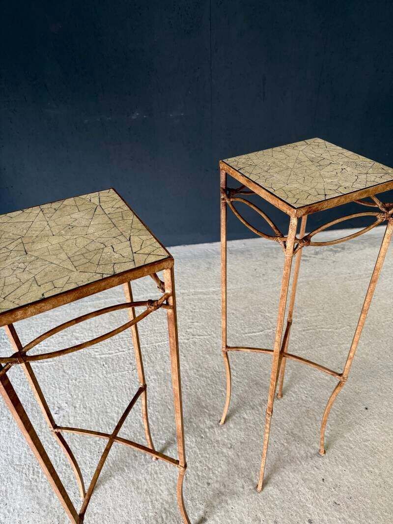 photo for sale Handcrafted Design High Pedestal Table Set, 1990's France