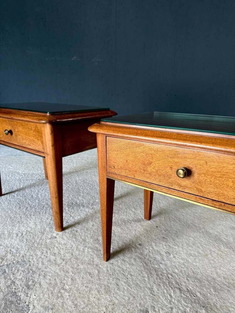 photo vinterior Midcentury Design Bedside Cabinet Set, Italy 1950's