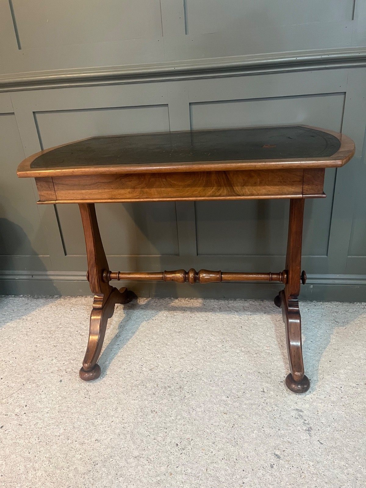 Antique Desk By Marsh & Jones (Late Kendell & Co) Aesthetic Period, Leather Top