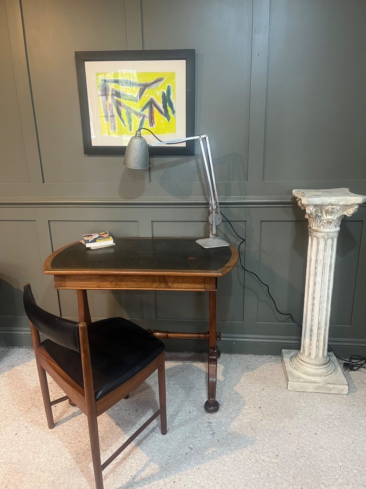 Antique Desk By Marsh & Jones (Late Kendell & Co) Aesthetic Period, Leather Top photo furniture