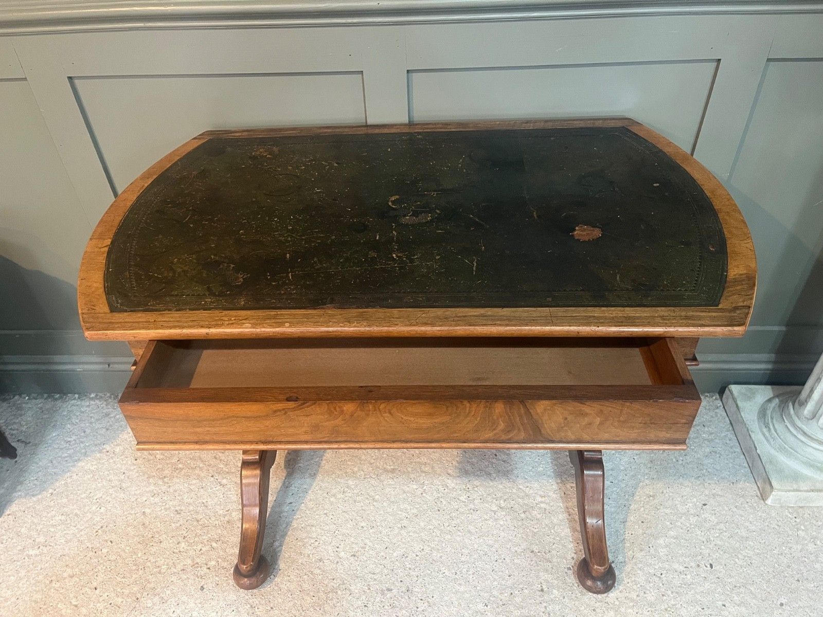 Antique Desk By Marsh & Jones (Late Kendell & Co) Aesthetic Period, Leather Top photo buy