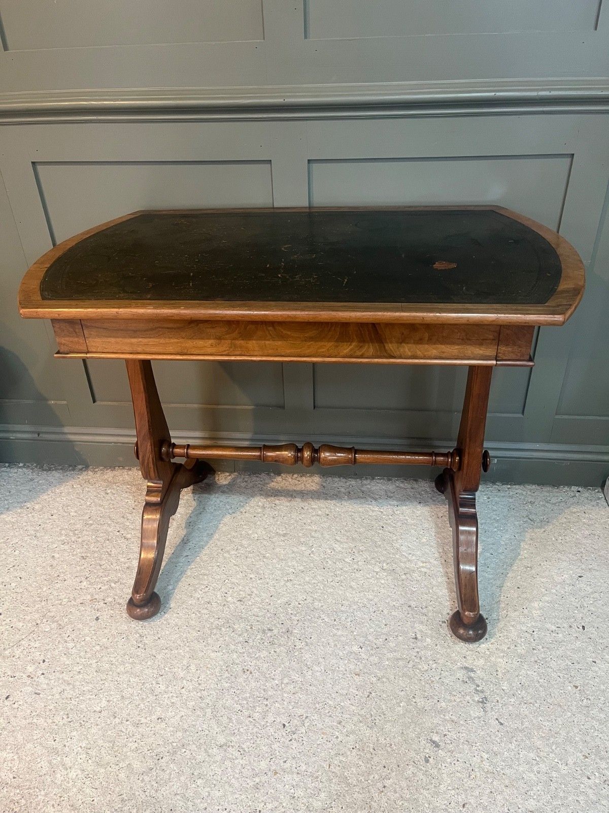 Antique Desk By Marsh & Jones (Late Kendell & Co) Aesthetic Period, Leather Top photo vintage