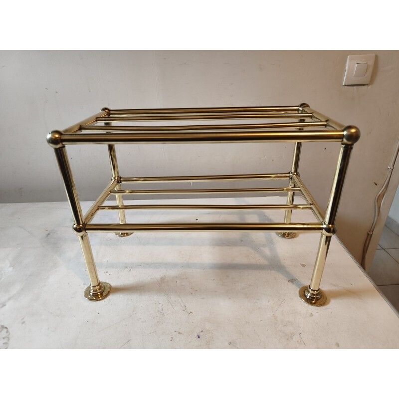 1900s Shop Shelf In Bronze And Brass photo for sale