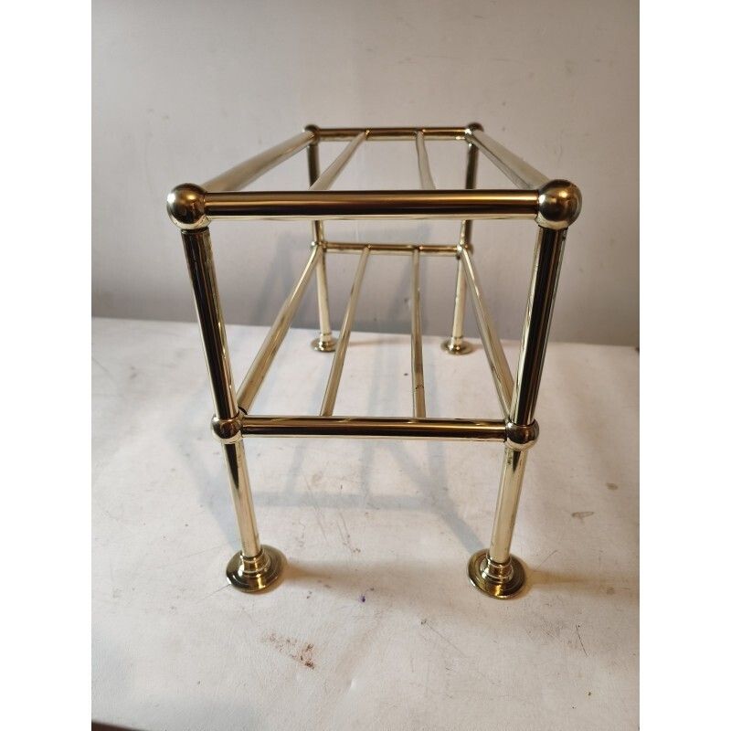 1900s Shop Shelf In Bronze And Brass photo Furniture