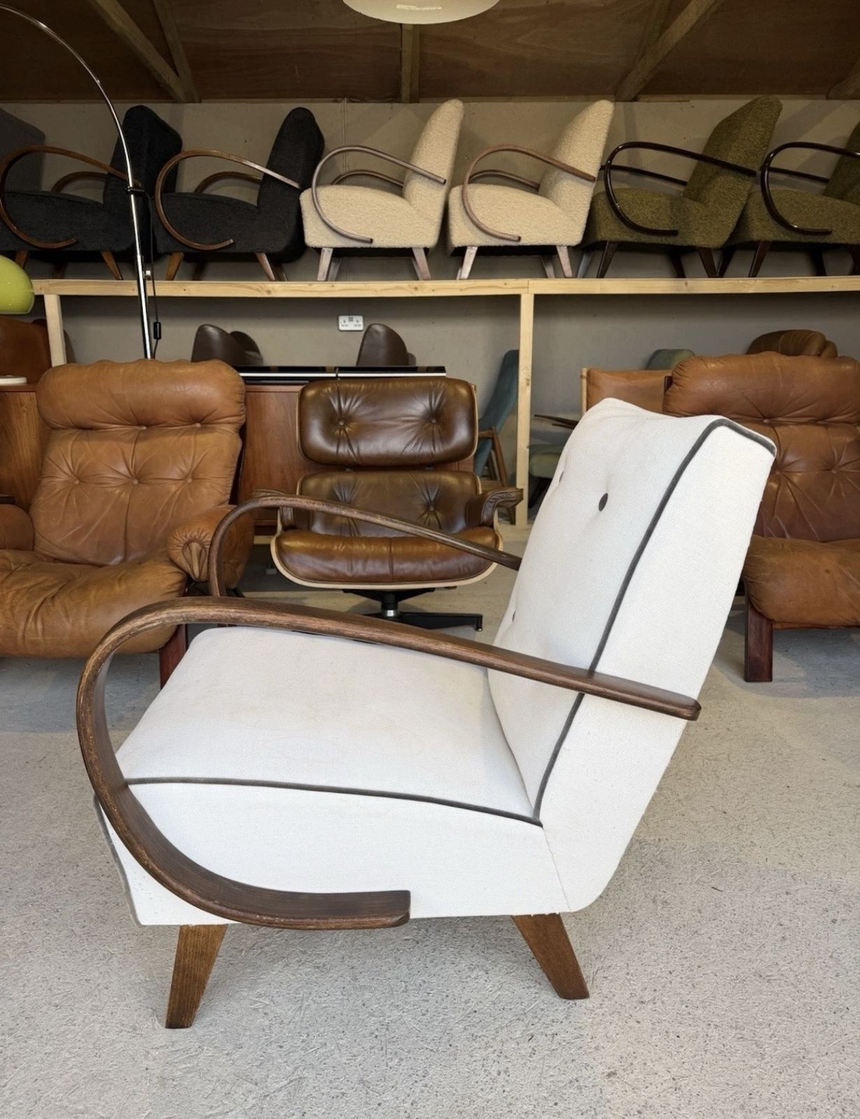 Jindrich Halabala Bentwood Armchair In Art Deco Style Project photo vinterior