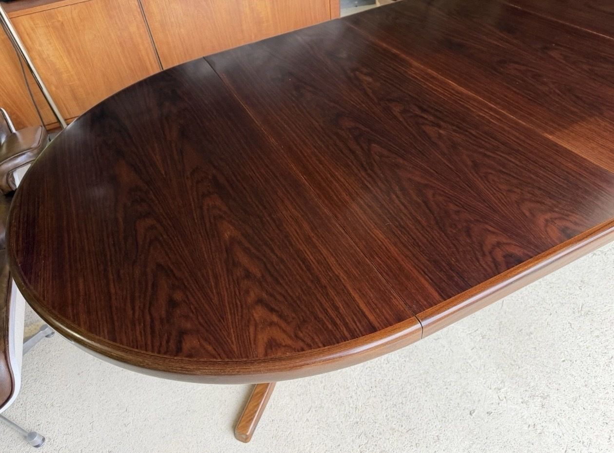Double Extending Round Dining Table By Svend Aage Madsen, Demark, 1960's photo Furniture