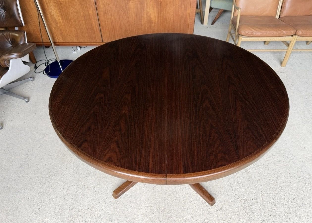 Double Extending Round Dining Table By Svend Aage Madsen, Demark, 1960's photo buy