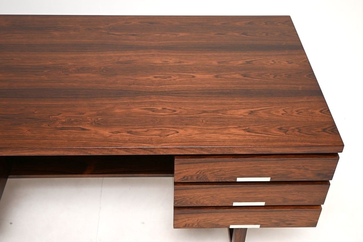 Danish Rosewood Executive Desk Model Ep401 By Ejgil Petersen Mobelfabrik photo Furniture