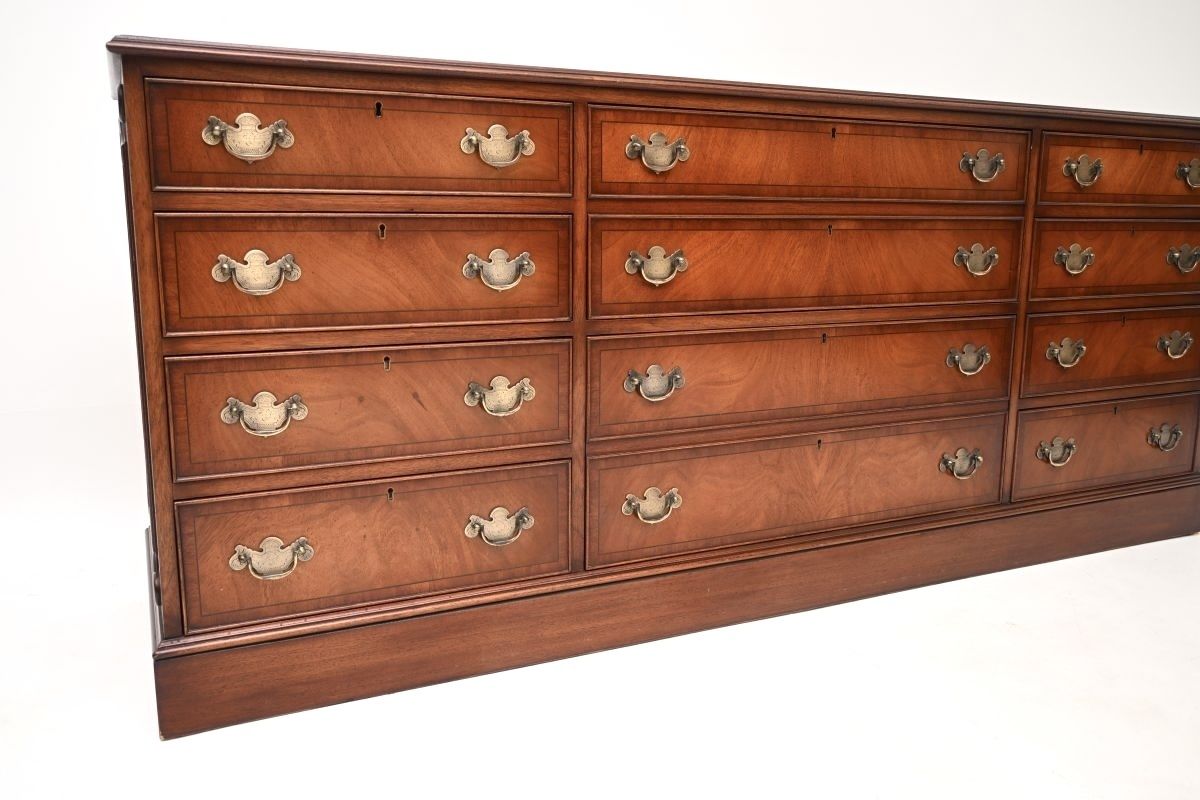Antique Georgian Style Mahogany Chest Of Drawers / Sideboard photo for sale