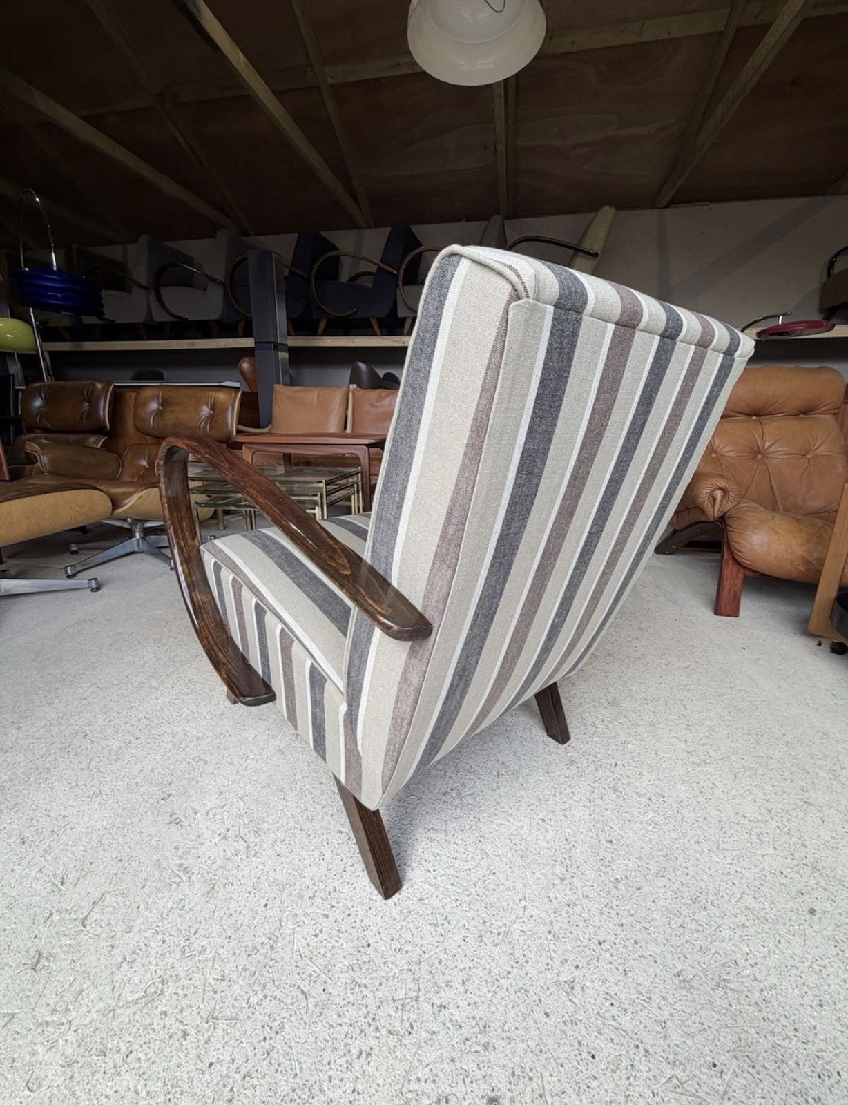 Jindrich Halabala Bentwood Armchair Art Deco Style photo 885.0