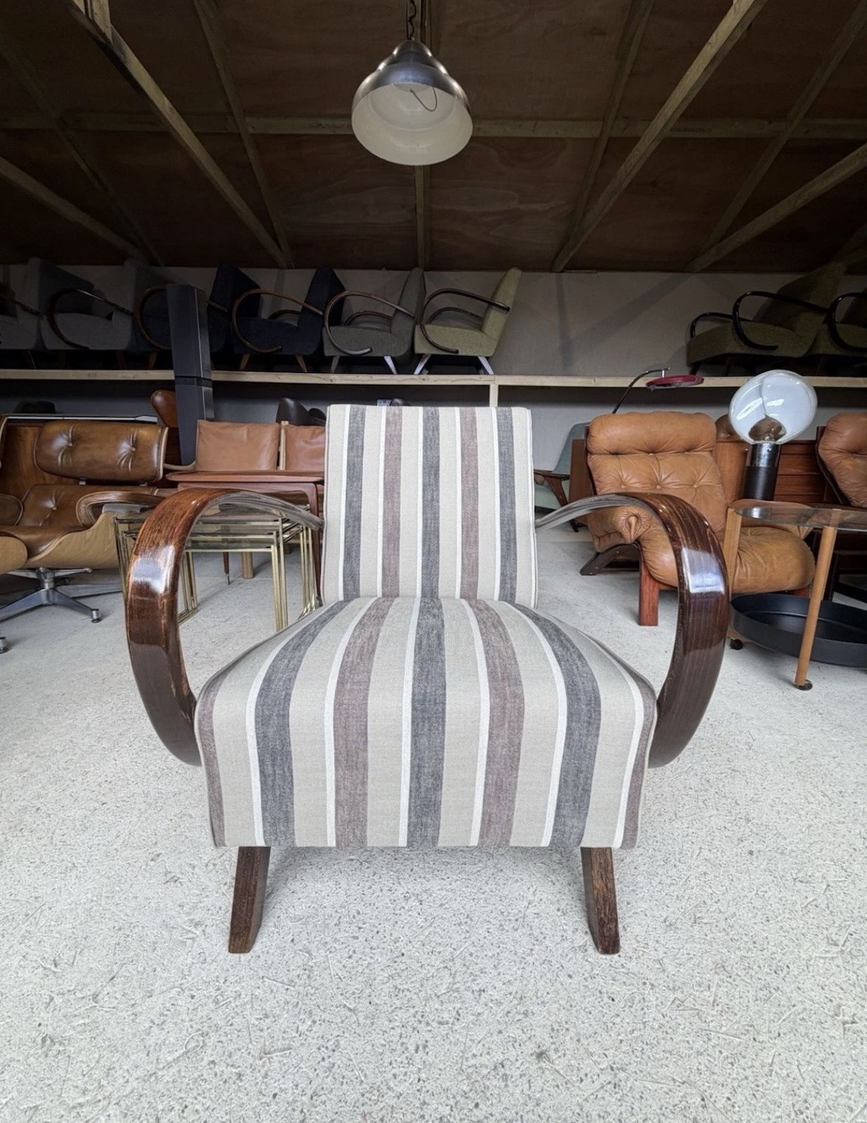 Furniture Jindrich Halabala Bentwood Armchair Art Deco Style photo