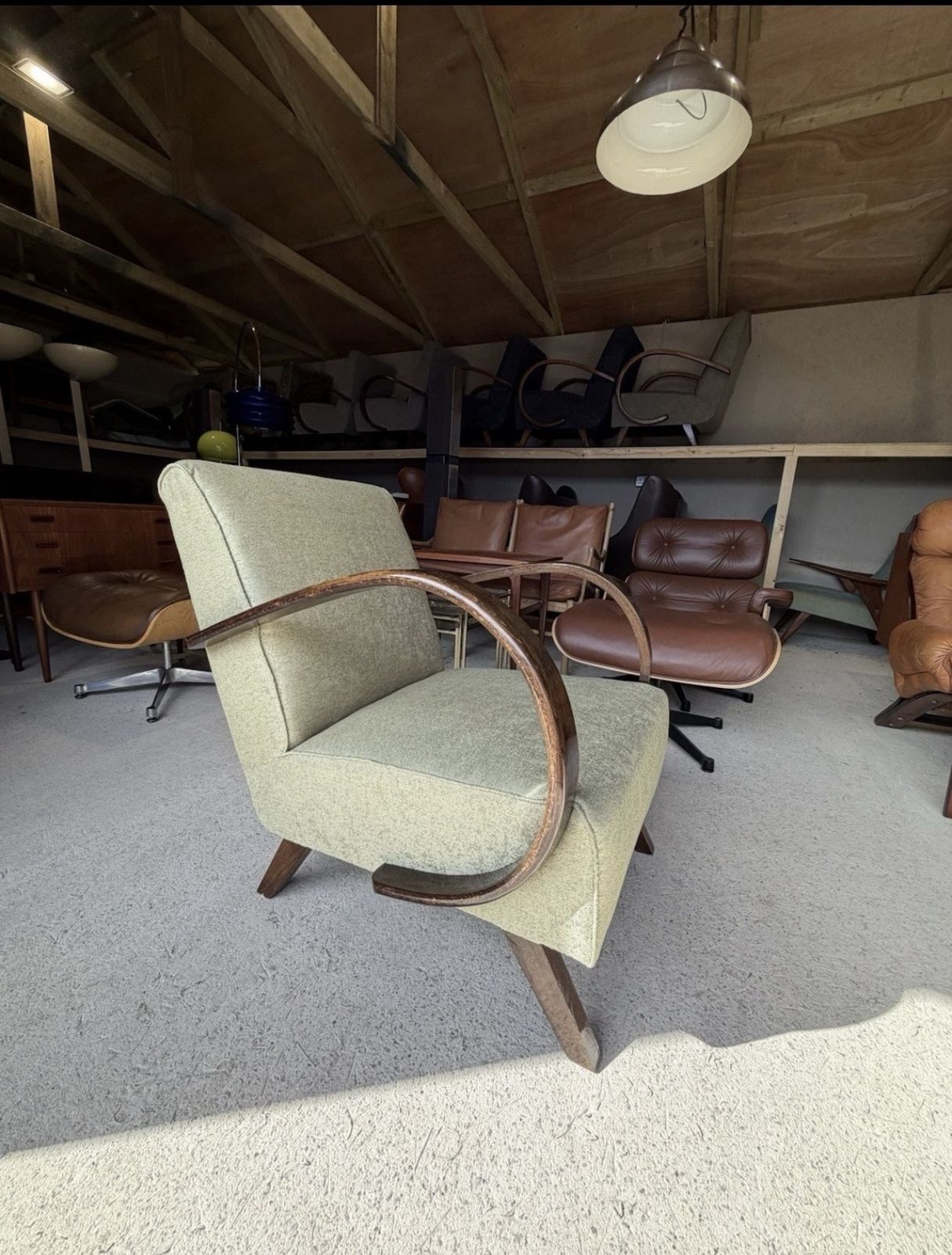 Jindrich Halabala Bentwood Armchair Art Deco Style photo furniture