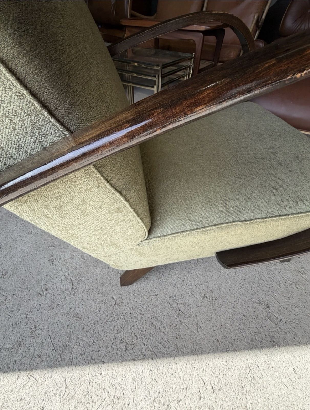 Jindrich Halabala Bentwood Armchair Art Deco Style photo vinterior