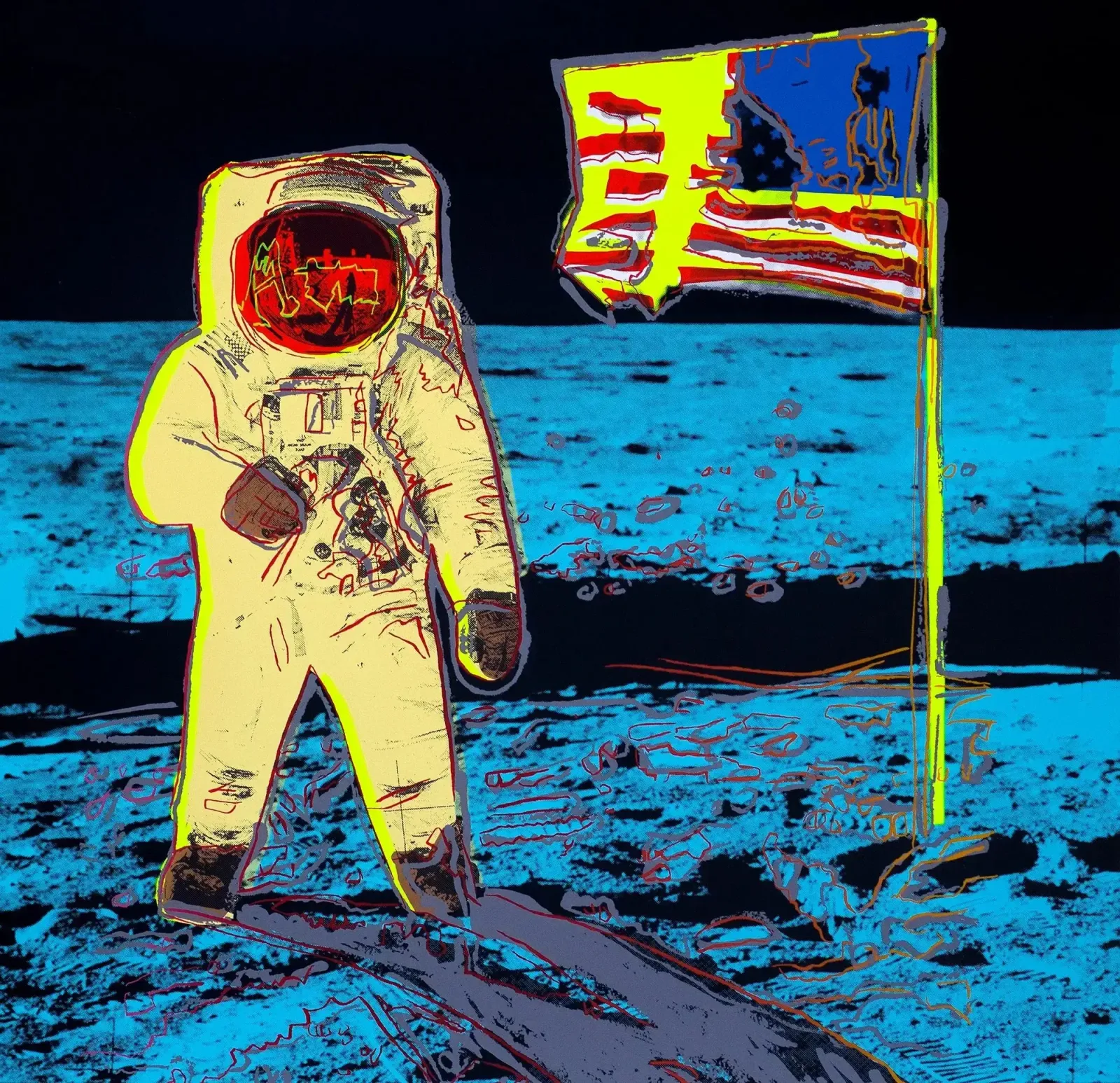 Sunday B. Morning (Andy Warhol), Moonwalk Yellow