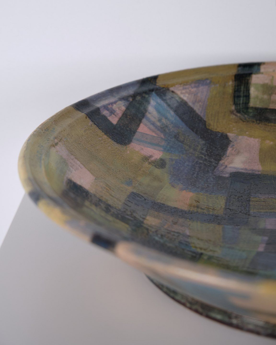 Per Weiss Unique Ceramic Dish With Motif Of Mysselhøj, Signed 1990 photo for sale
