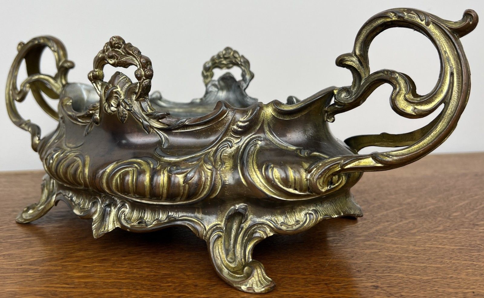 Vintage French Jardiniere Planter Ornate Decorative Bowl Insert Lot 4937 photo furniture