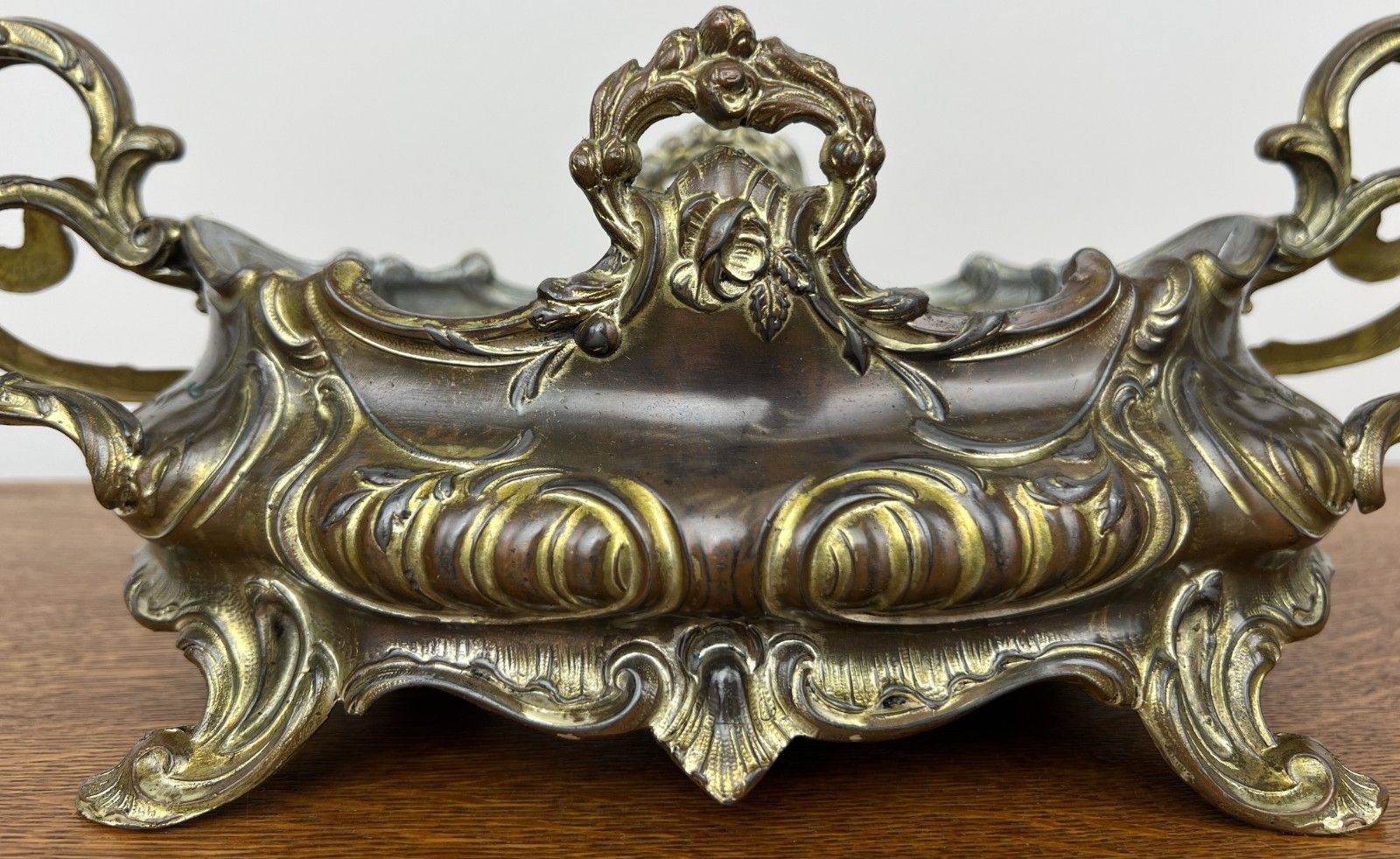 Vintage French Jardiniere Planter Ornate Decorative Bowl Insert Lot 4937 photo vinterior