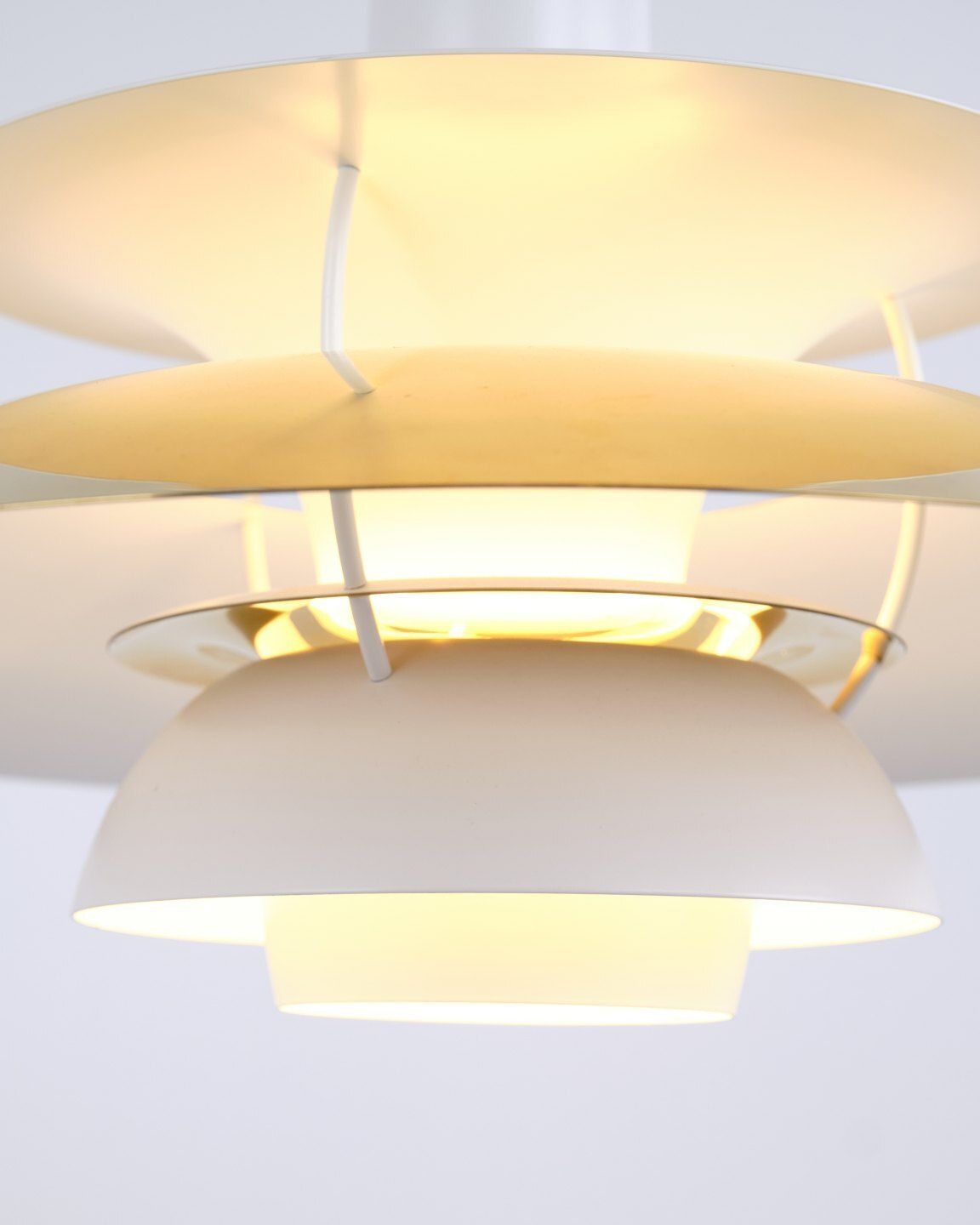 Poul Henningsen Pendant Model Ph 5 In Brass, Louis Poulsen photo Lighting